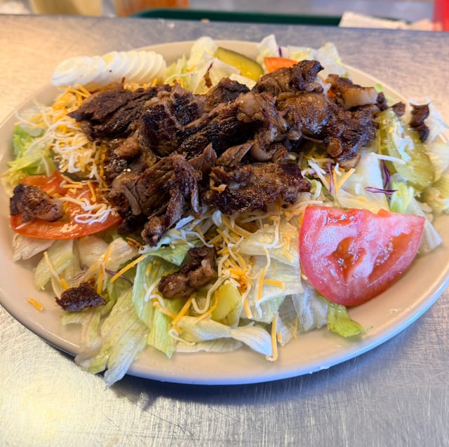 Rib-Eye Steak Salad.