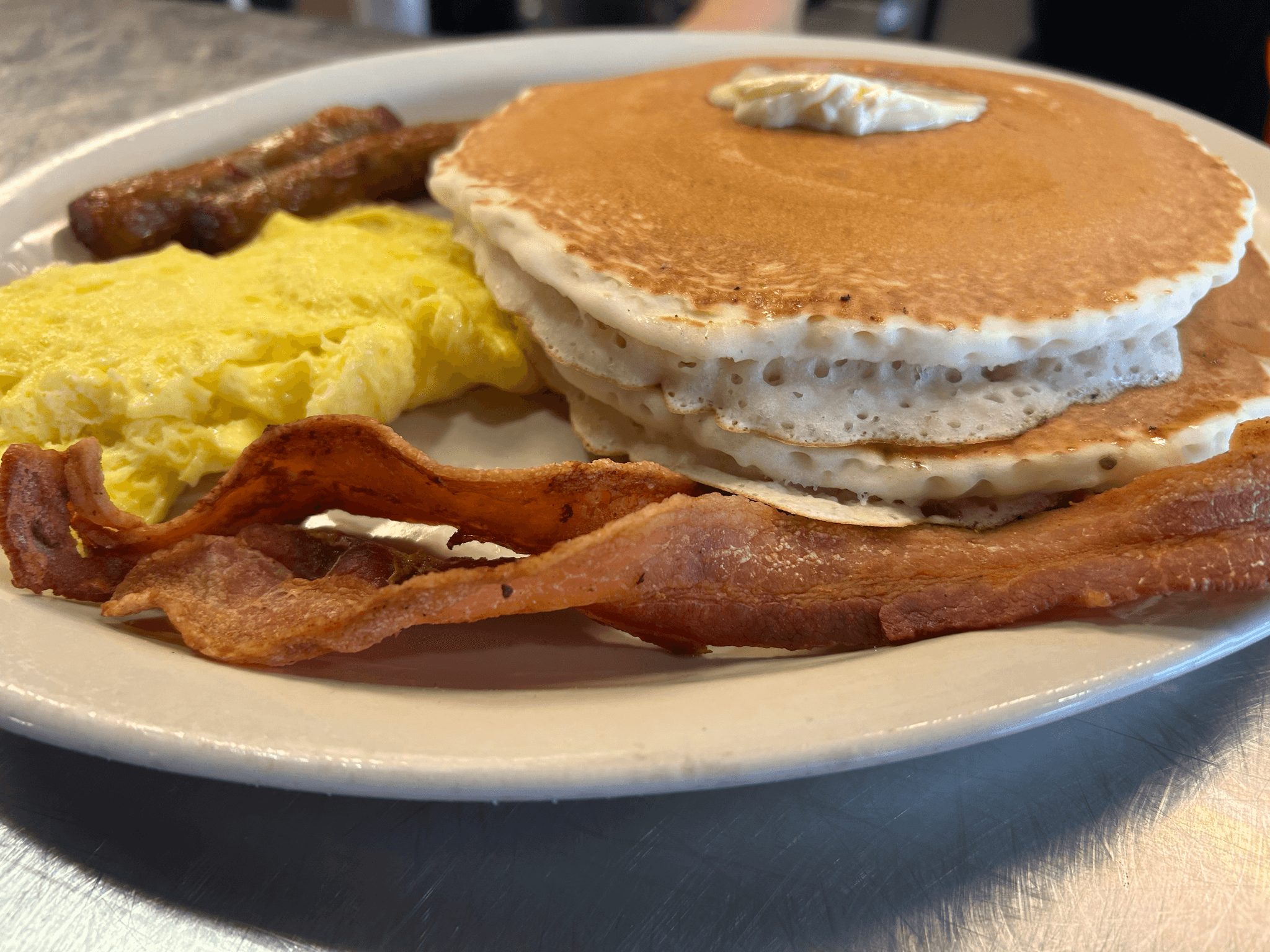 Short Stack Deluxe W/ 2 Eggs.