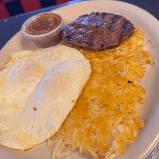 Hamburger Patty & Egg