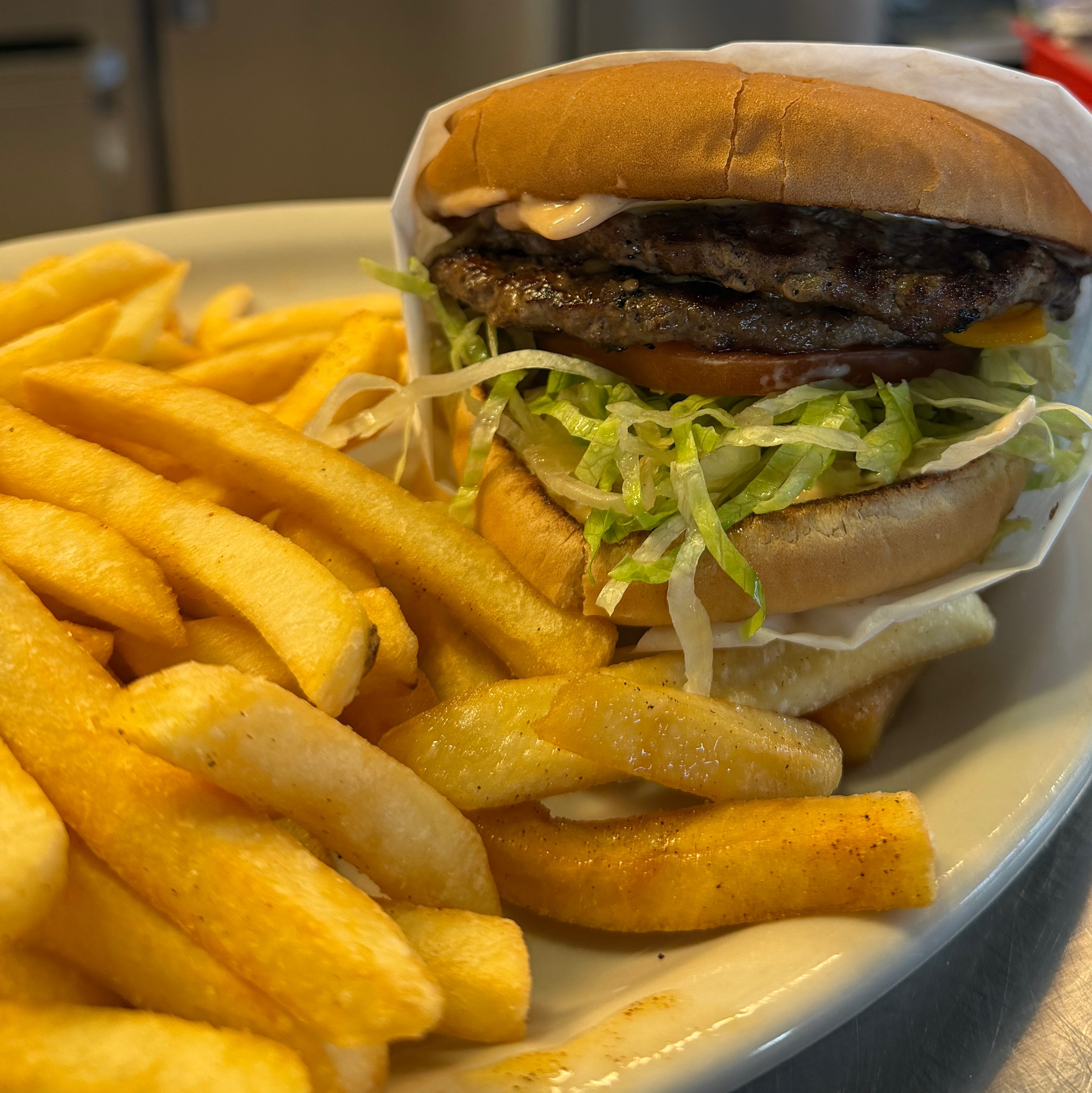 1/2Lb Double Char Burger.