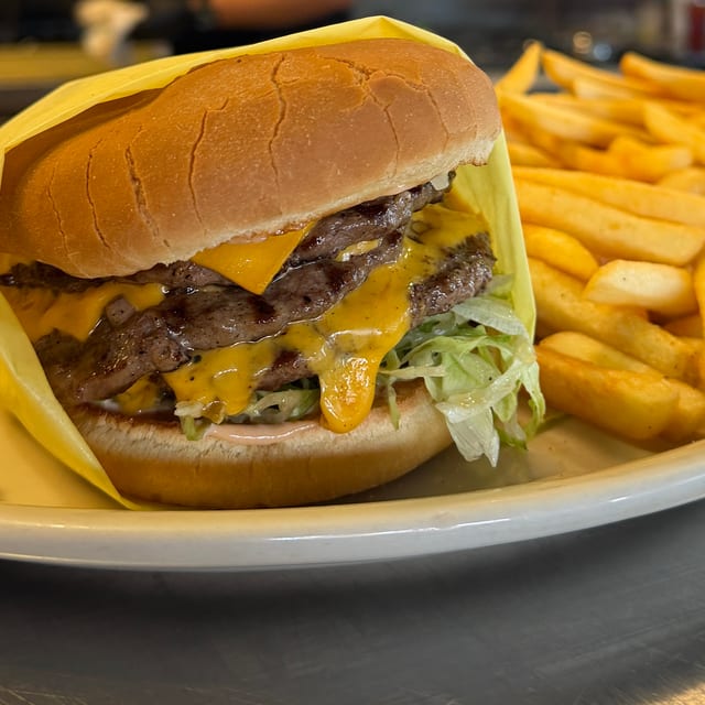 3/4Lb Triple Char Burger.